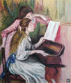 ルノアール-ピアノを弾く少女たち