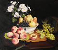 卓上の花と果物-アンリ・ファンタン＝ラトゥール